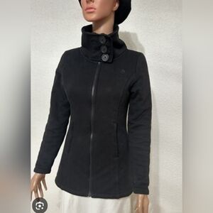 The North Face Women's Black High-Collar Fleece Jacket Size Medium